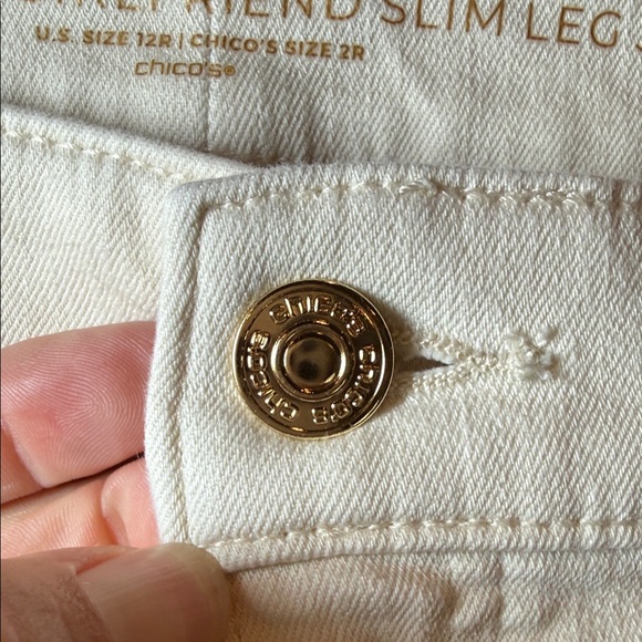 Chicos so slimming girlfriend slim leg Jean size 12R (2R) - Picture 3 of 5